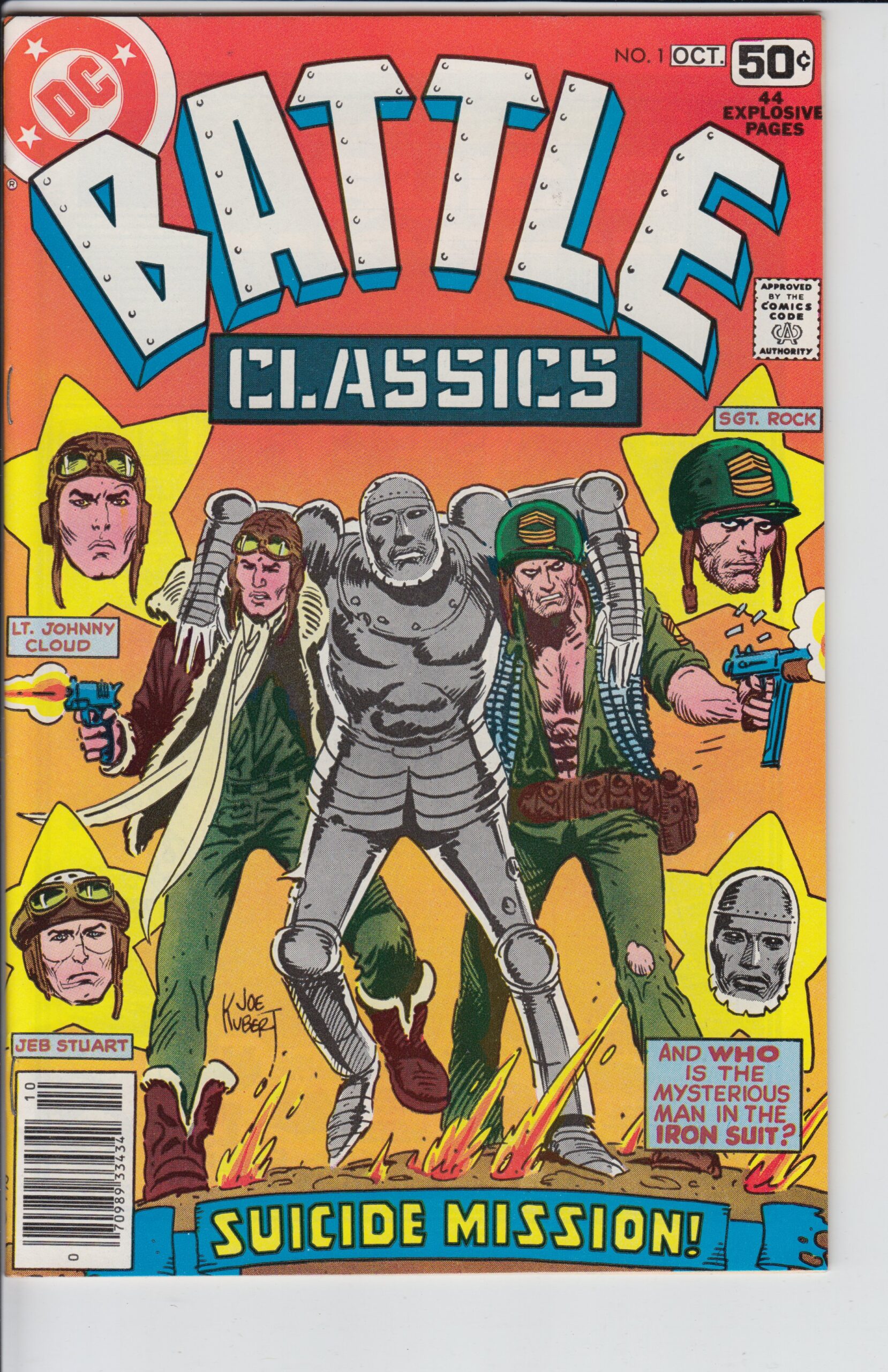 BATTLE CLASSICS #1 (1978) NM, white paper!
