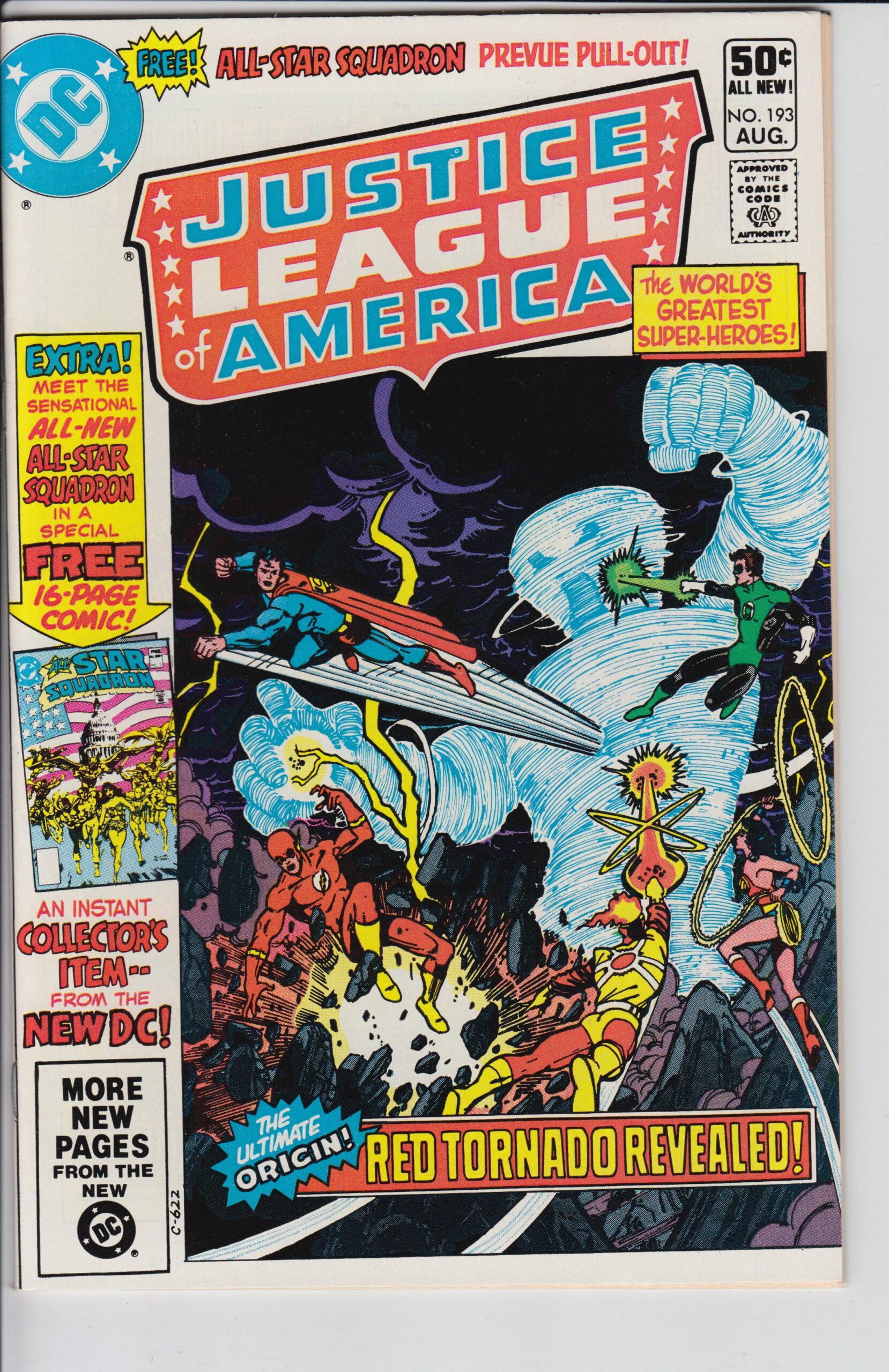 JUSTICE LEAGUE OF AMERICA #193 (1981) NM, white!